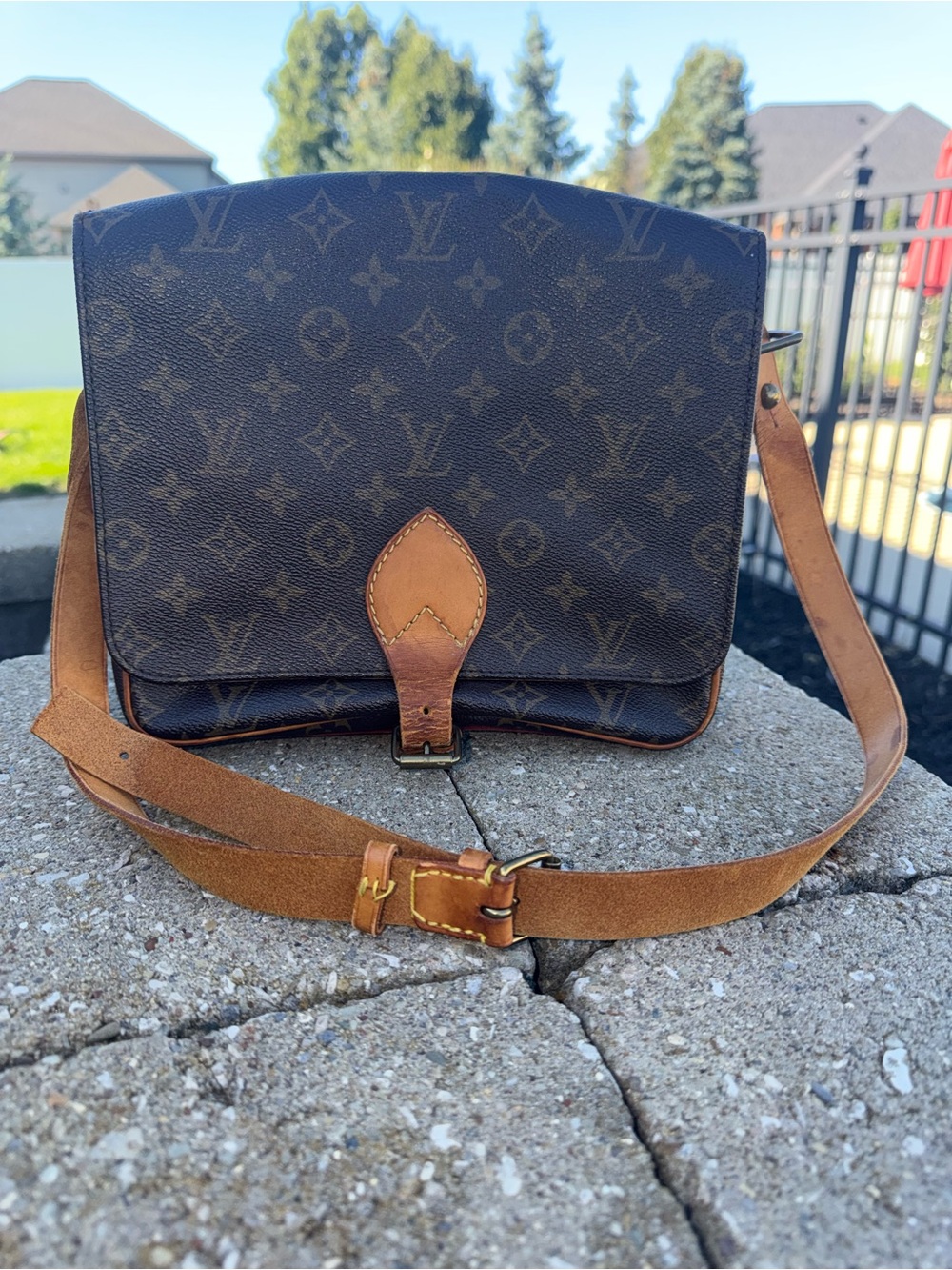 Louis Vuitton Monogram Cartouchiere GM